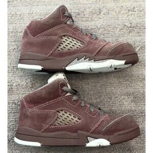 Nike Air Jordan 5 Retro Burgundy FN4238-600  Toddler Size 8C
